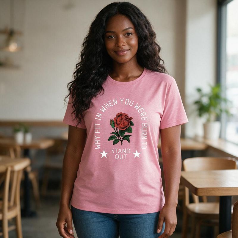 1102-3 Womens crew neck short sleeve T shirt   Minimum total order: 100 pieces. Mix styles are acceptable