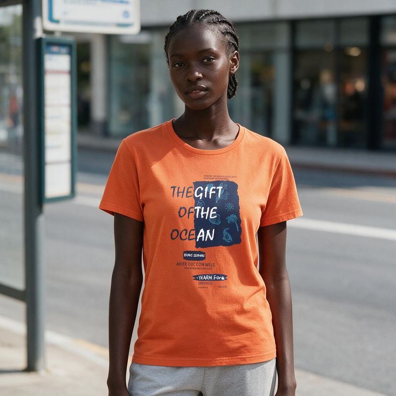 1110-3 Womens crew neck short sleeve T shirt   Minimum total order: 100 pieces. Mix styles are acceptable