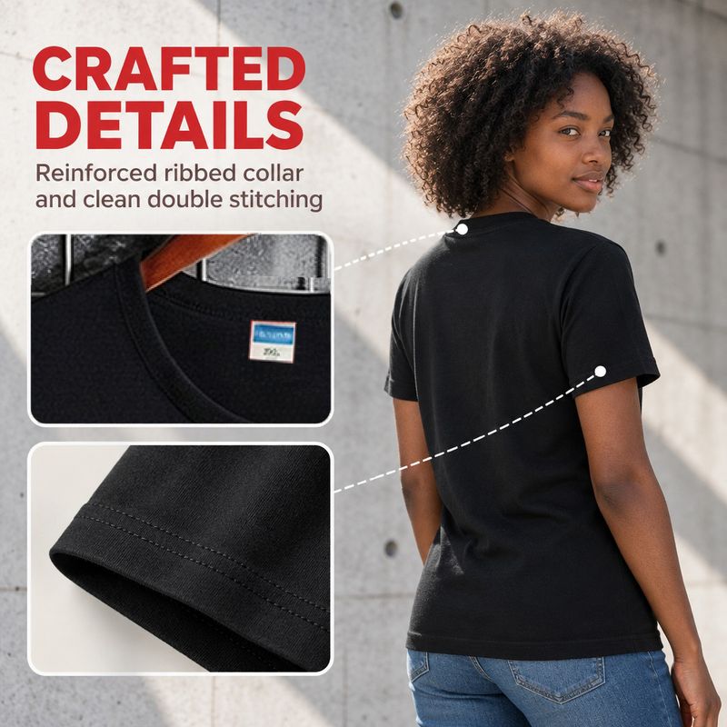 1120-3 Womens crew neck short sleeve T shirt   Minimum total order: 100 pieces. Mix styles are acceptable