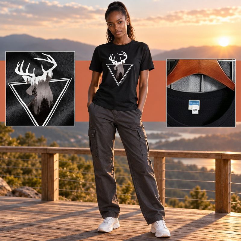 1124-4 Womens crew neck short sleeve T shirt   Minimum total order: 100 pieces. Mix styles are acceptable