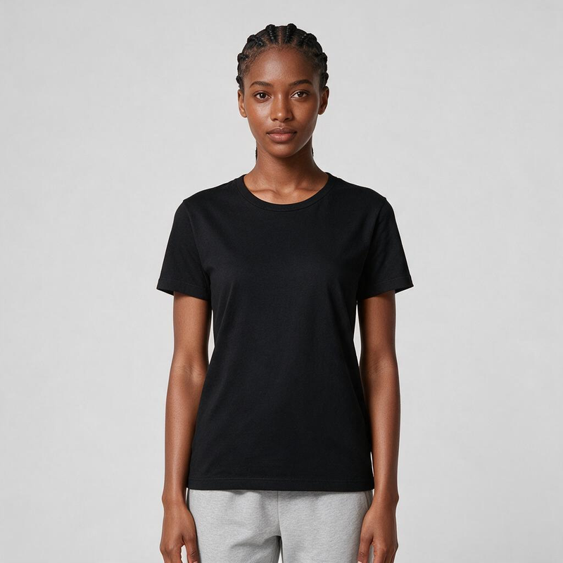 1126-1 Womens crew neck short sleeve T shirt   Minimum total order: 100 pieces. Mix styles are acceptable