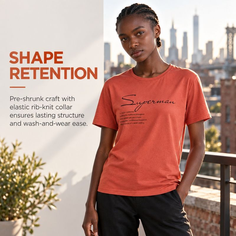 1109-2 Womens crew neck short sleeve T shirt   Minimum total order: 100 pieces. Mix styles are acceptable