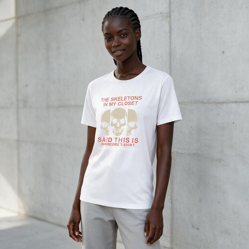1114-4 Womens crew neck short sleeve T shirt   Minimum total order: 100 pieces. Mix styles are acceptable