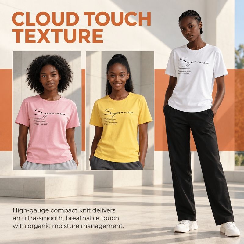 1109-2 Womens crew neck short sleeve T shirt   Minimum total order: 100 pieces. Mix styles are acceptable