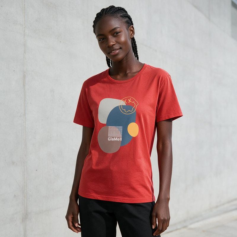 1110-1 Womens crew neck short sleeve T shirt   Minimum total order: 100 pieces. Mix styles are acceptable
