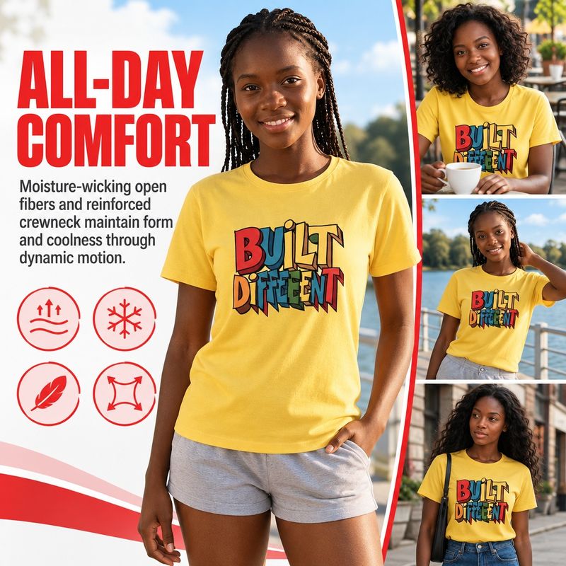 1118-1 Womens crew neck short sleeve T shirt   Minimum total order: 100 pieces. Mix styles are acceptable