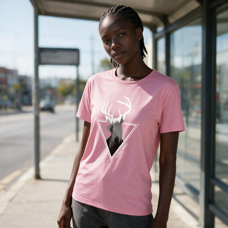 1124-4 Womens crew neck short sleeve T shirt   Minimum total order: 100 pieces. Mix styles are acceptable
