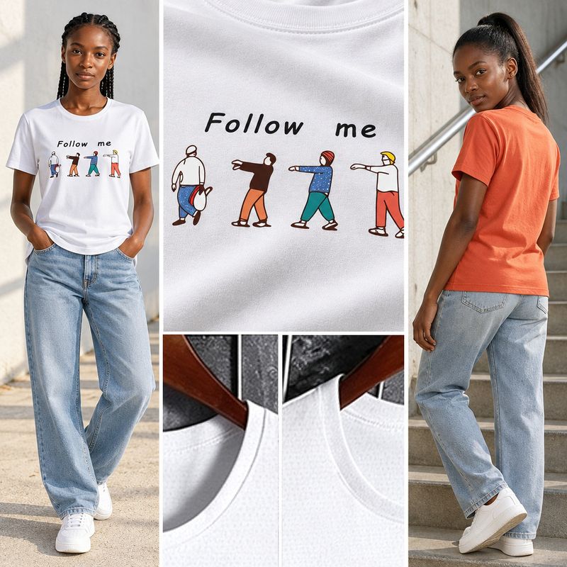 1106-3 Womens crew neck short sleeve T shirt   Minimum total order: 100 pieces. Mix styles are acceptable