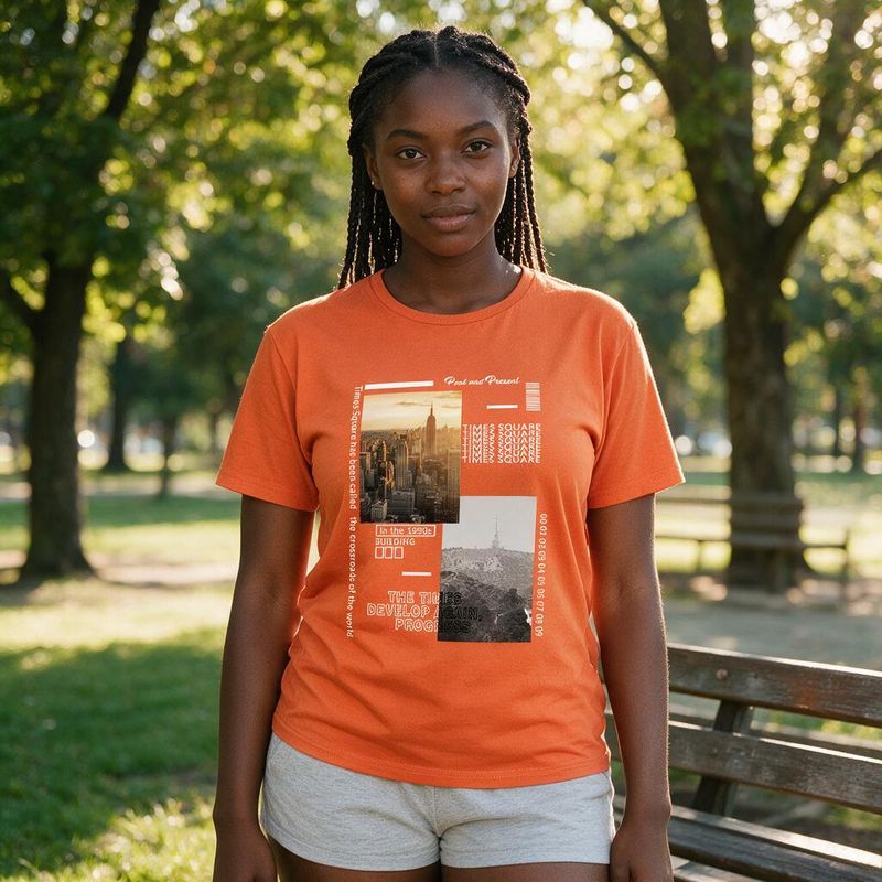 1106-4 Womens crew neck short sleeve T shirt   Minimum total order: 100 pieces. Mix styles are acceptable
