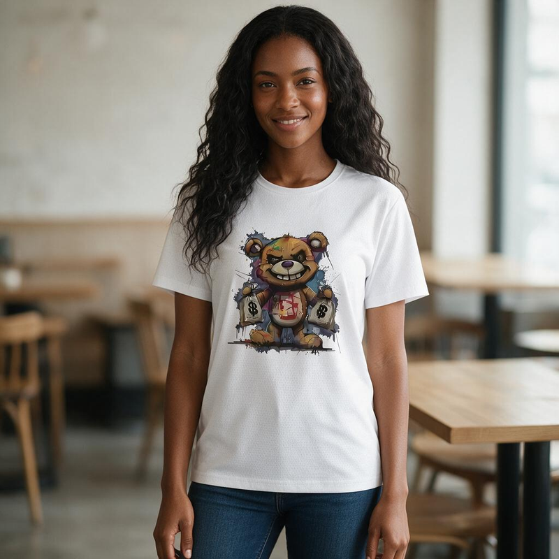 1114-1 Womens crew neck short sleeve T shirt   Minimum total order: 100 pieces. Mix styles are acceptable