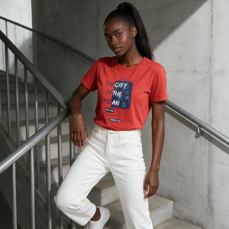 1110-3 Womens crew neck short sleeve T shirt   Minimum total order: 100 pieces. Mix styles are acceptable