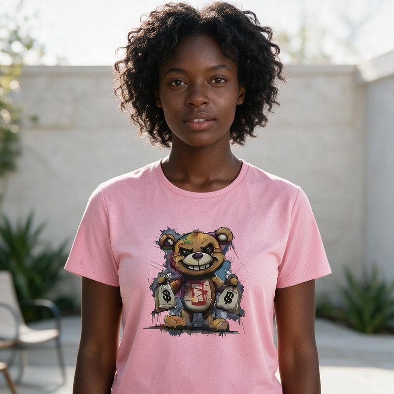 1114-1 Womens crew neck short sleeve T shirt   Minimum total order: 100 pieces. Mix styles are acceptable