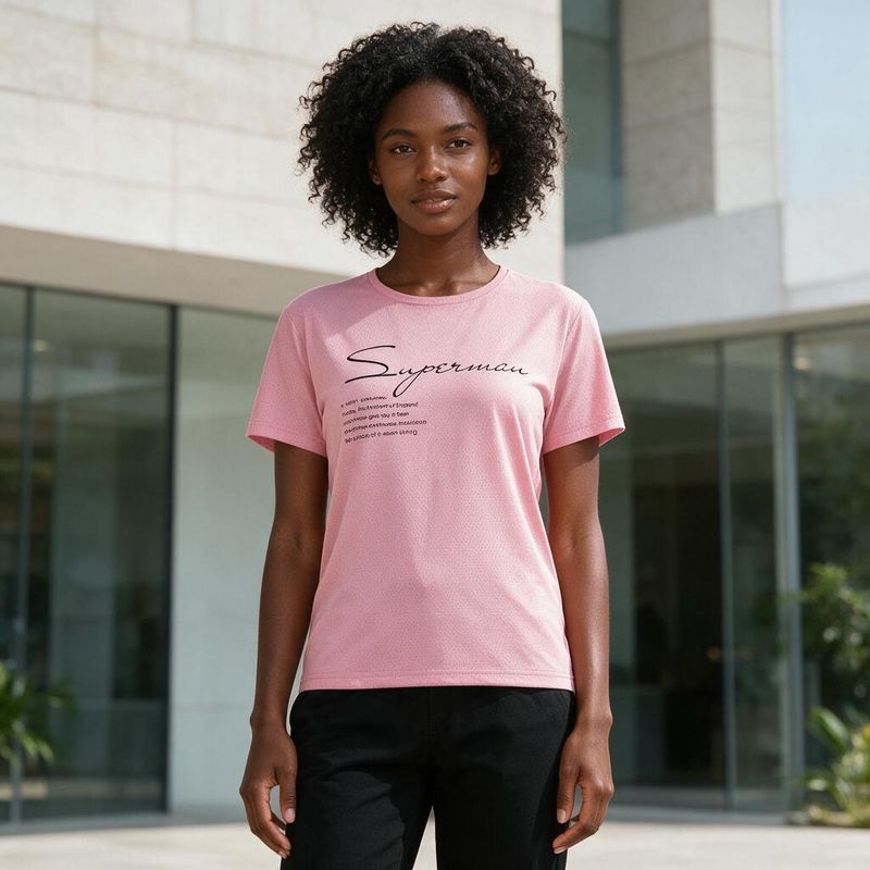 1109-2 Womens crew neck short sleeve T shirt   Minimum total order: 100 pieces. Mix styles are acceptable