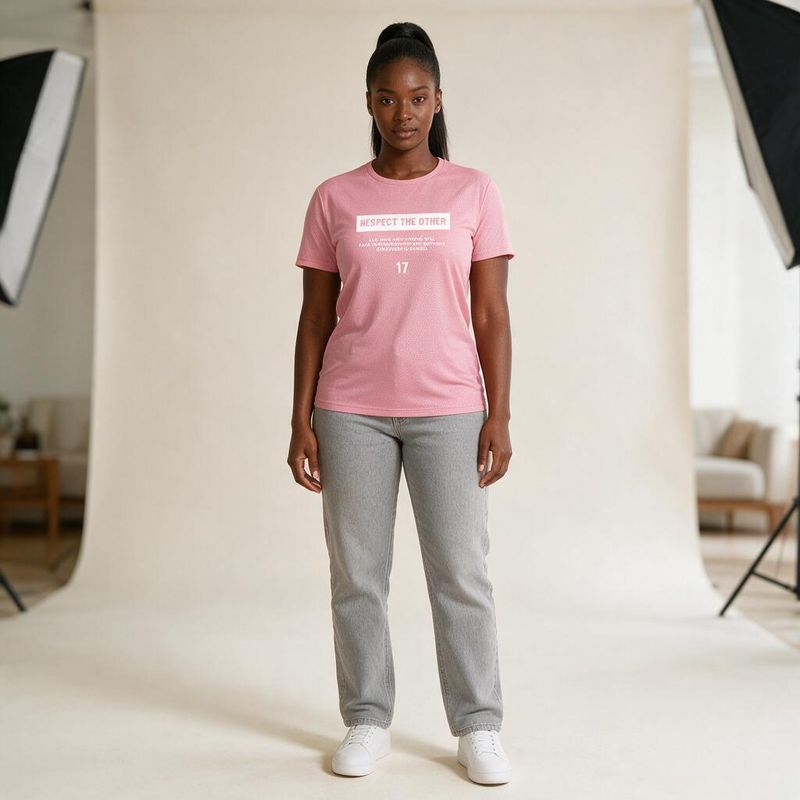 1109-3 Womens crew neck short sleeve T shirt   Minimum total order: 100 pieces. Mix styles are acceptable