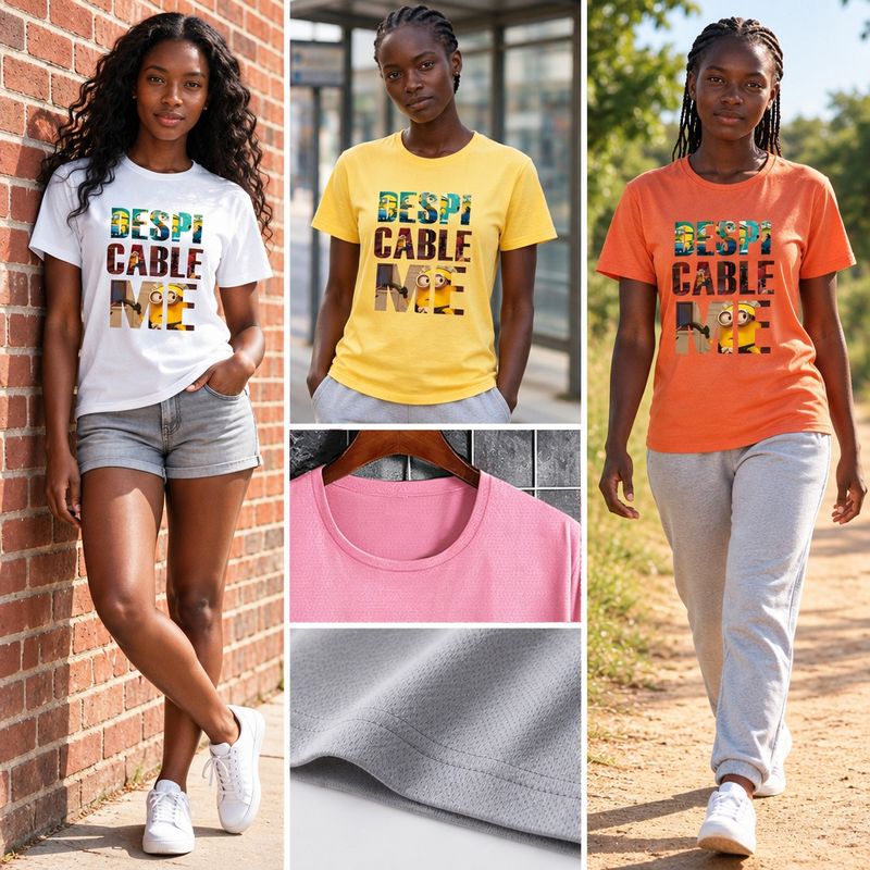1108-1 Womens crew neck short sleeve T shirt   Minimum total order: 100 pieces. Mix styles are acceptable