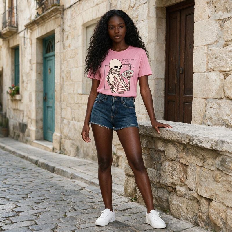 1102-2 Womens crew neck short sleeve T shirt   Minimum total order: 100 pieces. Mix styles are acceptable