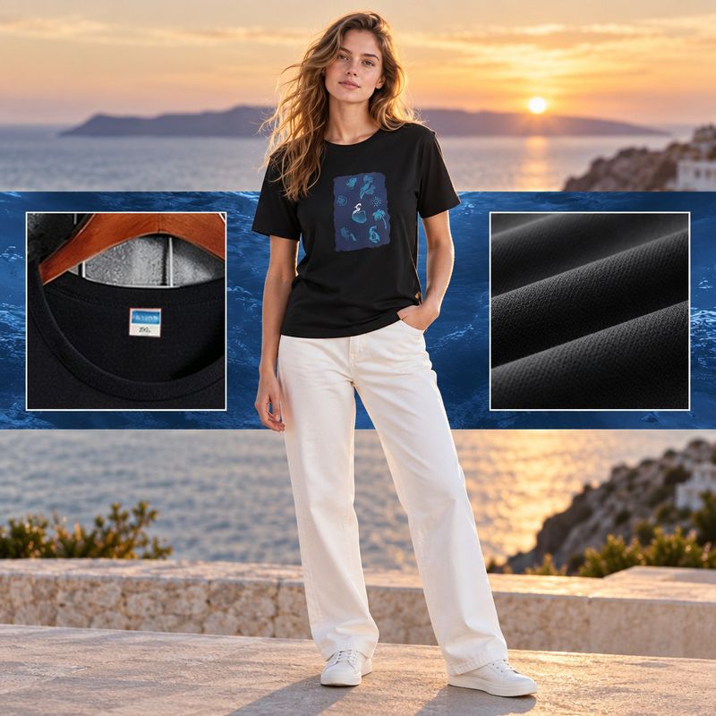 1110-3 Womens crew neck short sleeve T shirt   Minimum total order: 100 pieces. Mix styles are acceptable