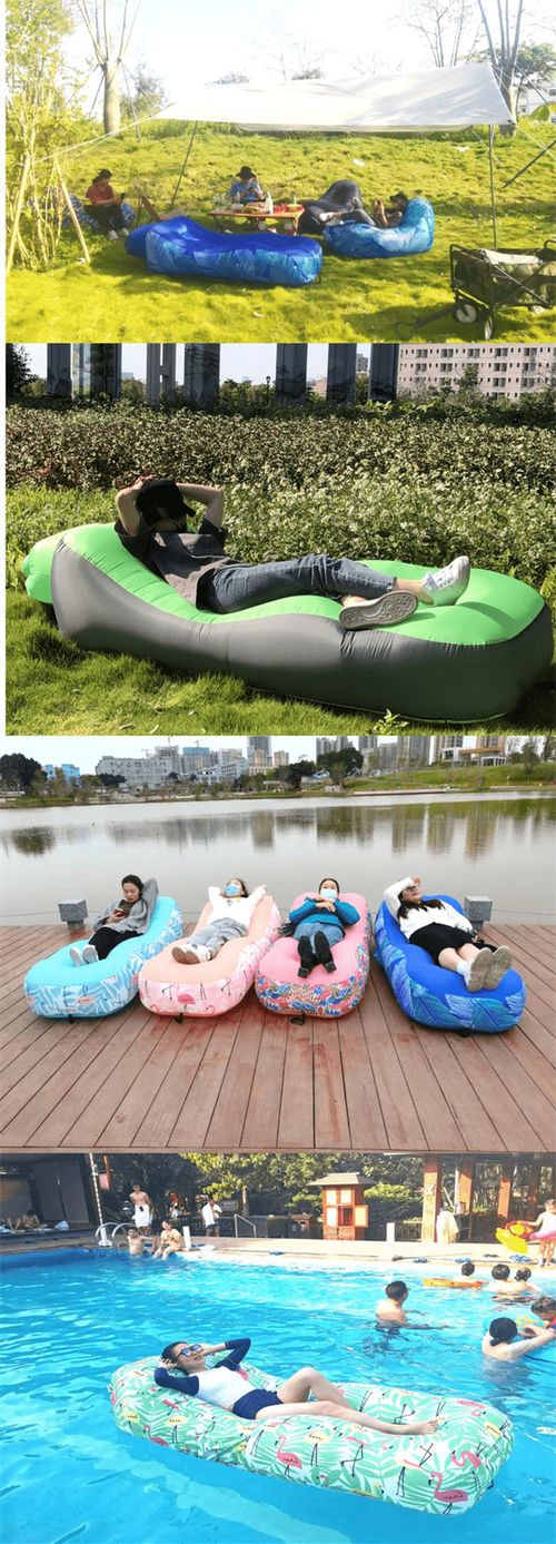 Sunshade Folding Beach Outdoor Inflatable Bed Chair