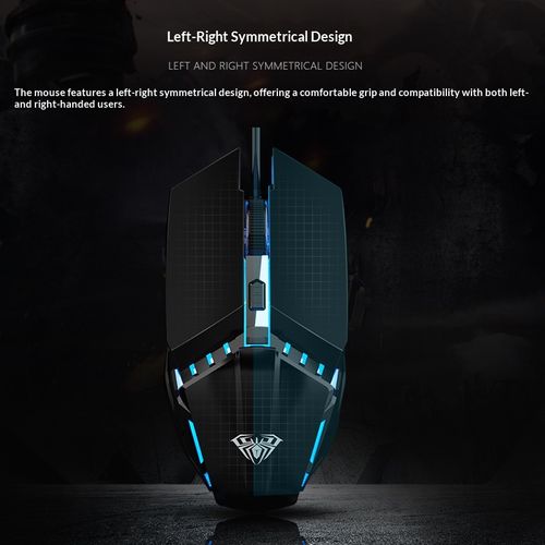 AULA S31 Professional Esports Grade Gaming Mouse USB Wired Gaming Mouse Colorful Luminous Office Home Laptop External Desktop Computer Peripheral Mouse