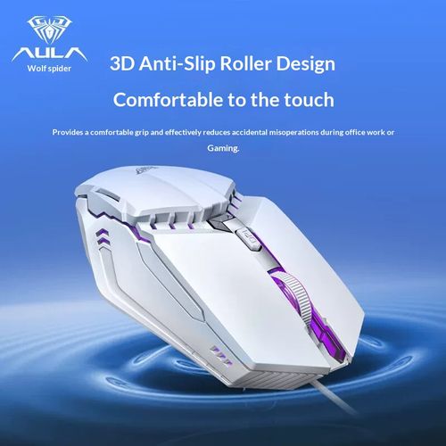 AULA S31 Professional Esports Grade Gaming Mouse USB Wired Gaming Mouse Colorful Luminous Office Home Laptop External Desktop Computer Peripheral Mouse