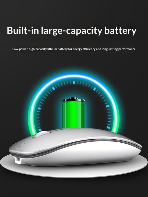 Bluetooth rechargeable wireless mouse, suitable for office, home, laptops, desktop computers, ultra-thin and cute design, silent operation, compatible with mobile phones, tablets, and iPads