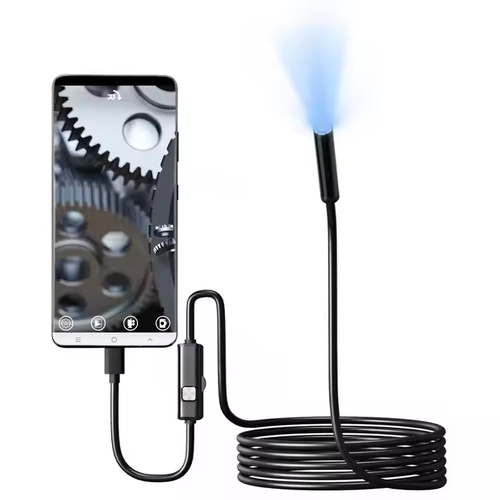 5.5mm 3-in-1 endoscope HD camera car maintenance engine carbon lock air conditioning inspection sewer exploration micro probe