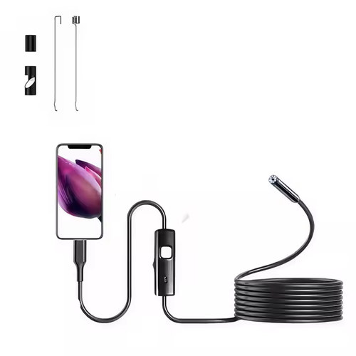 5.5mm 3-in-1 endoscope HD camera car maintenance engine carbon lock air conditioning inspection sewer exploration micro probe