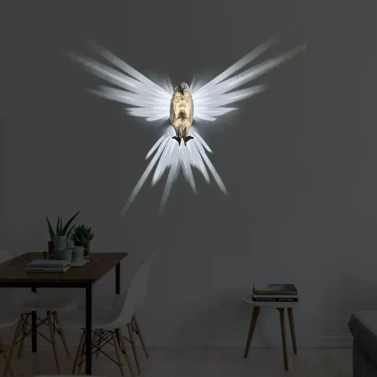 3D LED Eagle Sleep Night Light Art Home or Party Nightclub Special Wall Decoration Wall Lamp