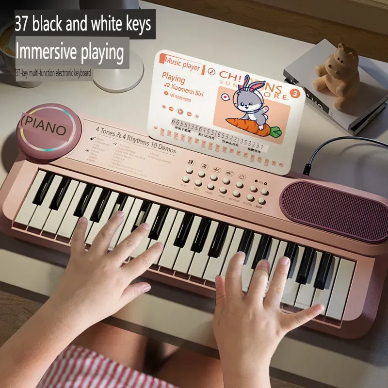 Mini Musical Toy Piano Electronic Piano Portable Piano Keyboard Musical Instrument Children's Electronic Keyboard