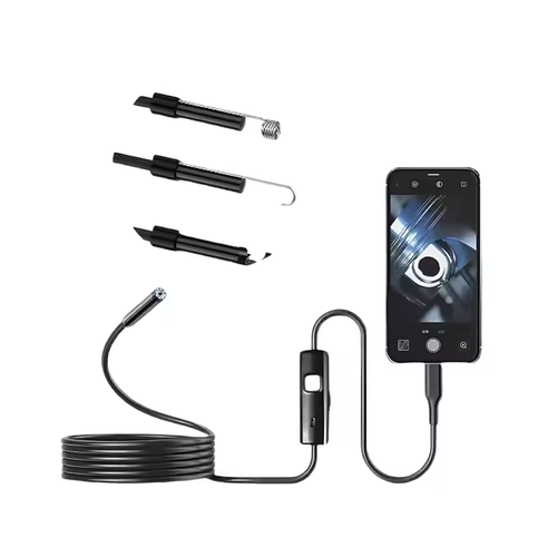 5.5mm 3-in-1 endoscope HD camera car maintenance engine carbon lock air conditioning inspection sewer exploration micro probe