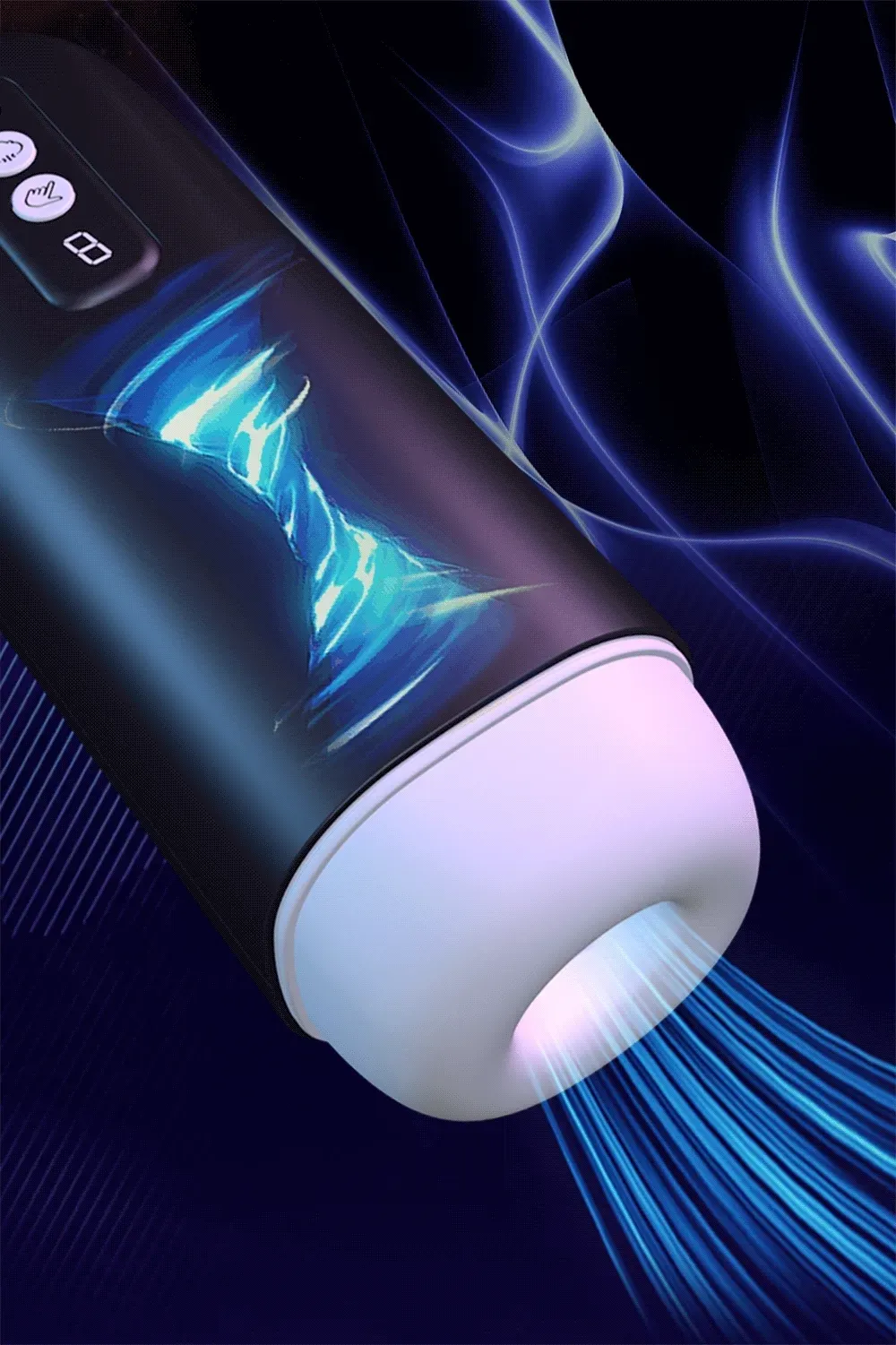 Electric Male Masturbator with 10 Thrusting & Vibrating Modes, Hands-Free Automatic Sex Toy for Men with Suction Cup, Rechargeable Penis Pump