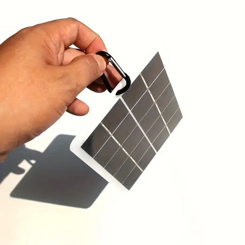 Waterproof Solar USB Charger for Outdoor Travel and Camping - Portable and Efficient with Flashlight and Fan Compatibility