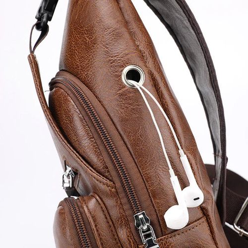 Exquisite Gift - Men's Multifunctional High Quality Leather Chest Bag