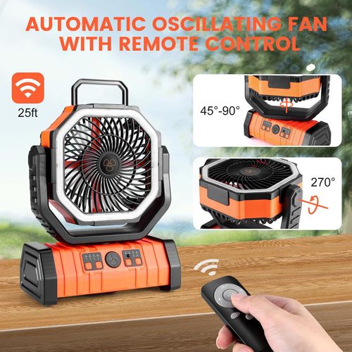 PortableCamping Fan & Power Bank
