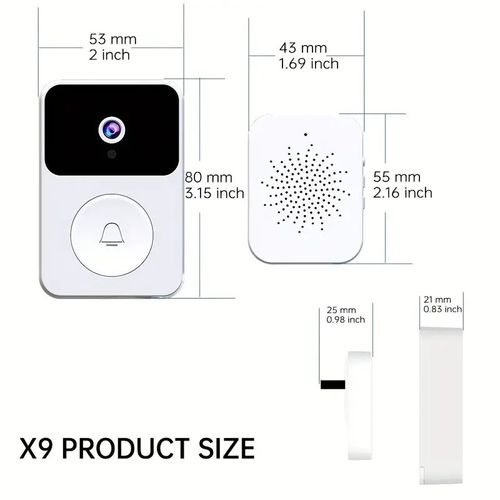 Wireless Smart Doorbell Camera with 480P HD Video