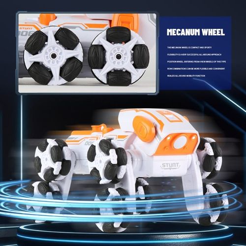 Electric intelligent 8 wheels robot dog