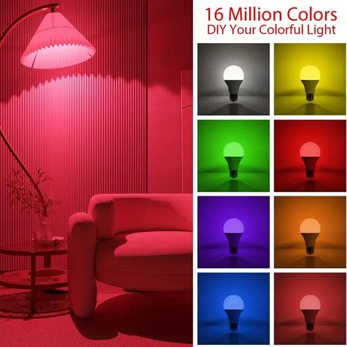 Smart RGBW LED Color Changing Light Bulbs with App Control - Dimmable Music Sync (4PCS)