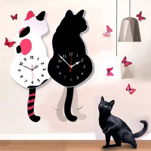 Nordic Pet Wagging Tail Wall Clock