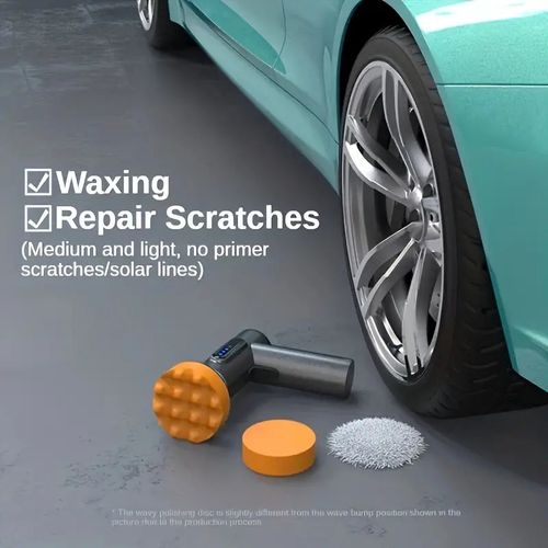 Cordless Car Polisher 2000rpm Wireless Car Polishing Machine Electric Polishing Wax Tool 4000mAh Auto Polish Waxing Machine Suitable For Car Detailing