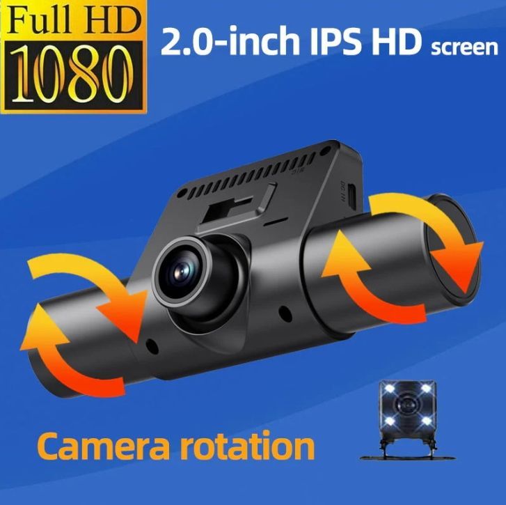 🚗1080P 4-Channel Dash Cam with Night Vision