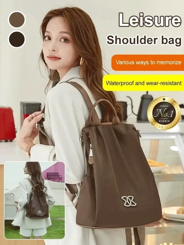 Anti-theft multi-purpose large capacity oxford cloth lightweight shoulder bag