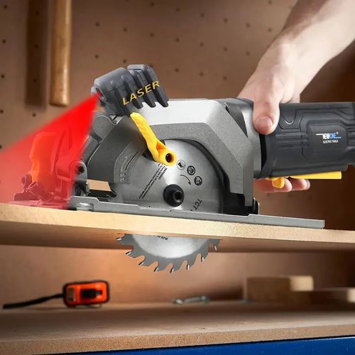 1 set Newone 4 Amp Mini Circular Saw - Cut Wood, Metal, and Glass with Ease - Multifunctional DIY Power Tool with 85*10/115mm*10mm Disc