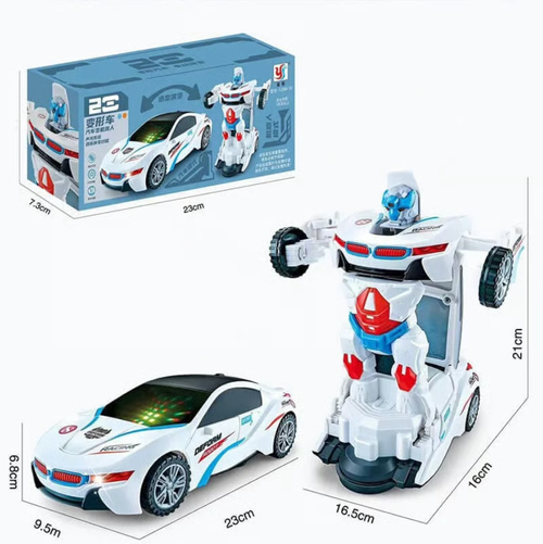 Electric Universal Deformation Police Toy Car
