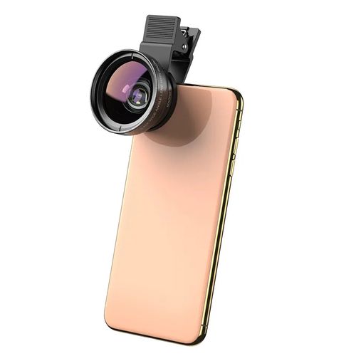 Hottest Mobile Accessories Gift Lens Kit Optical Fast Shipping Clip All Smartphone 37mm 0.45X Wide Angle Macro Travel Lens Kit