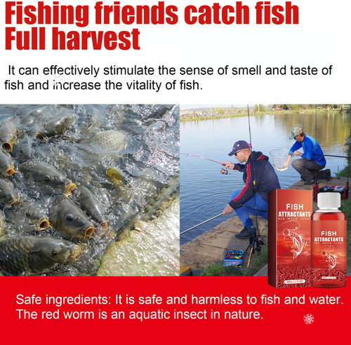 2pcs Red Worm Liquid Bait