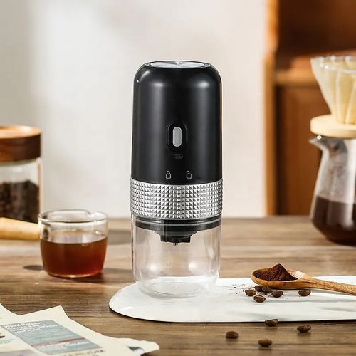 Electric Coffee Grinder Cafe Automatic Coffee Beans Mill Conical Burr Grinder Machine for Home Travel Portable USB Rechargeable