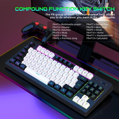 61 Keys Mini Mechanical Gaming Keyboard