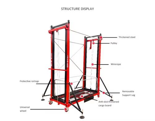 Goods Elevator Man Lifting Automatic Lift Hydraulic Scaffolding Self Propelled Warehouse Lift