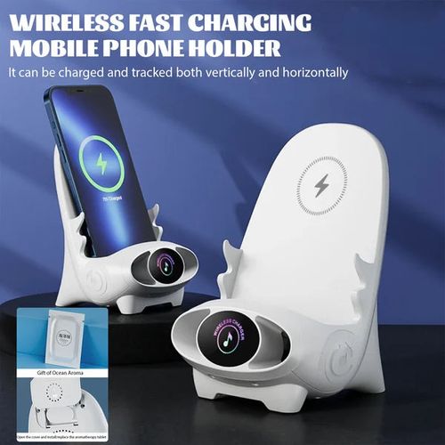 ✨2024 New ✨-Mini chair wireless fast charger multifunctional phone holder