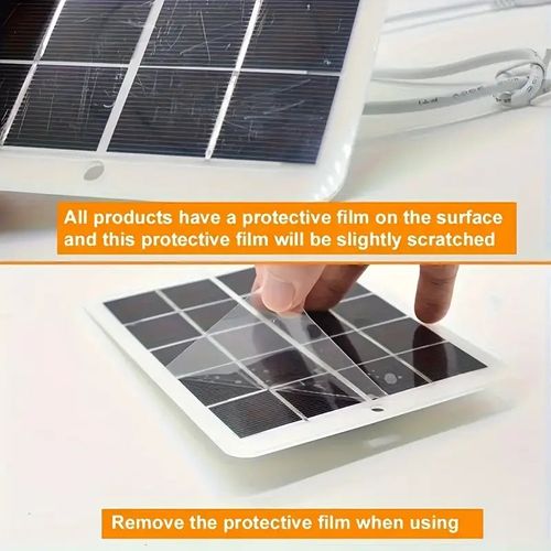 Waterproof Solar USB Charger for Outdoor Travel and Camping - Portable and Efficient with Flashlight and Fan Compatibility